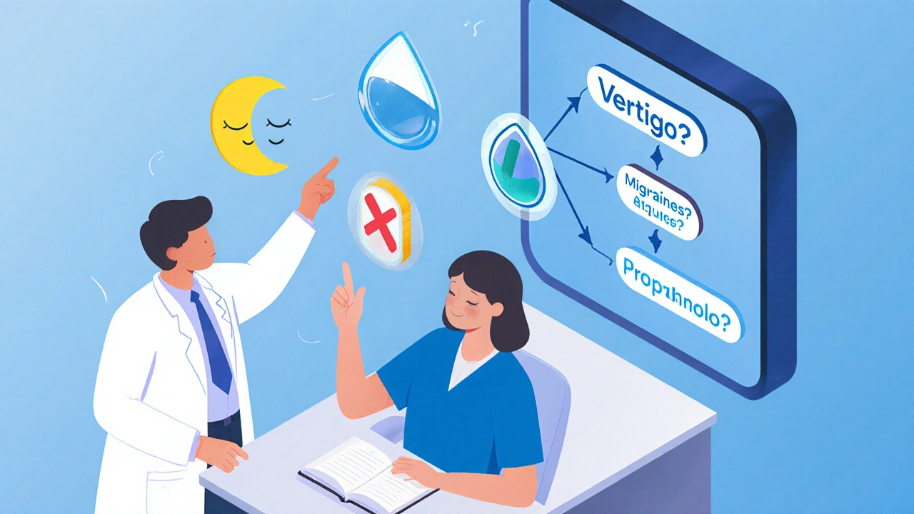 Patient tracking triggers with supplements and lifestyle icons in isometric style