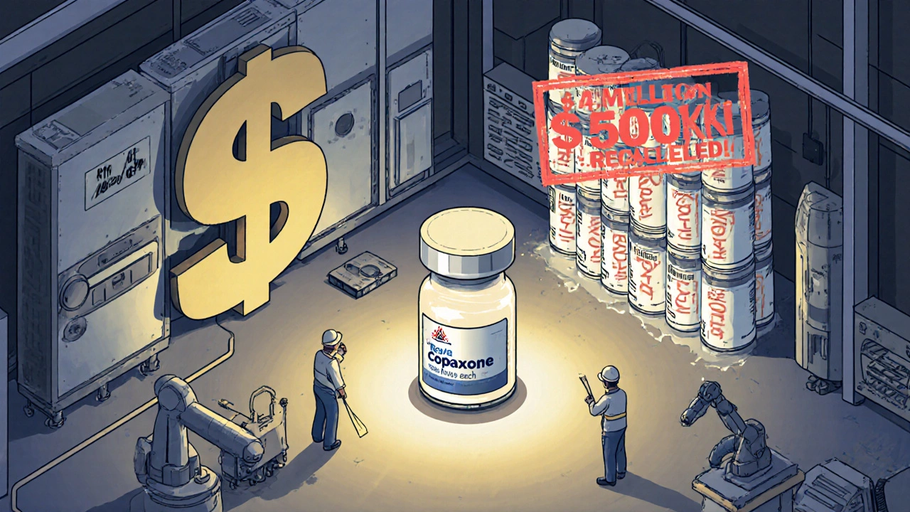 HVAC upgrade costing .3 million crushes 17 recalled drug vials while a single safe vial glows under AI-monitored Grade A light.