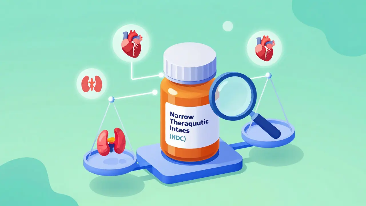 Generic medicine bottle balanced on a scale with health icons nearby